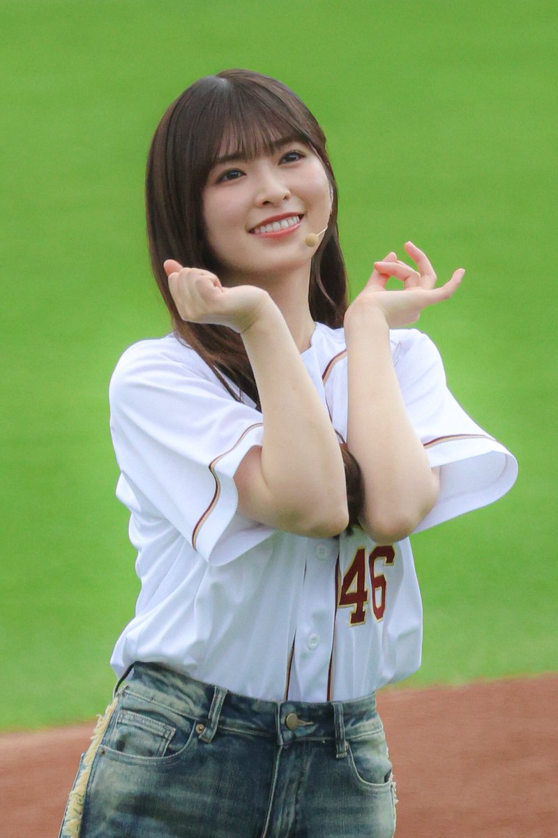denaken1112's tweet photo. 2026.9.19 楽天モバイル最強パーク宮城

パシフィック・リーグに連れてって♪
あーやの笑顔は本当に癒される！

#RakutenEagles
#乃木坂46
#乃木坂野球部
#小川彩 https://t.co/n8Kw1ZhxPZ