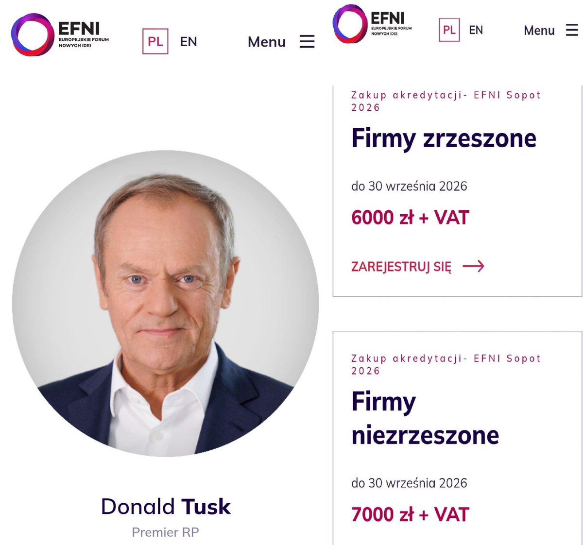 PrezesObywatel's tweet photo. Nie uwierzycie ale za spotkanie w Sopocie z Premierem Donaldem Tuskiem i innymi przedstawicielami rządu trzeba zapłacić 🙃🙃 https://t.co/Y8agHmsB4T