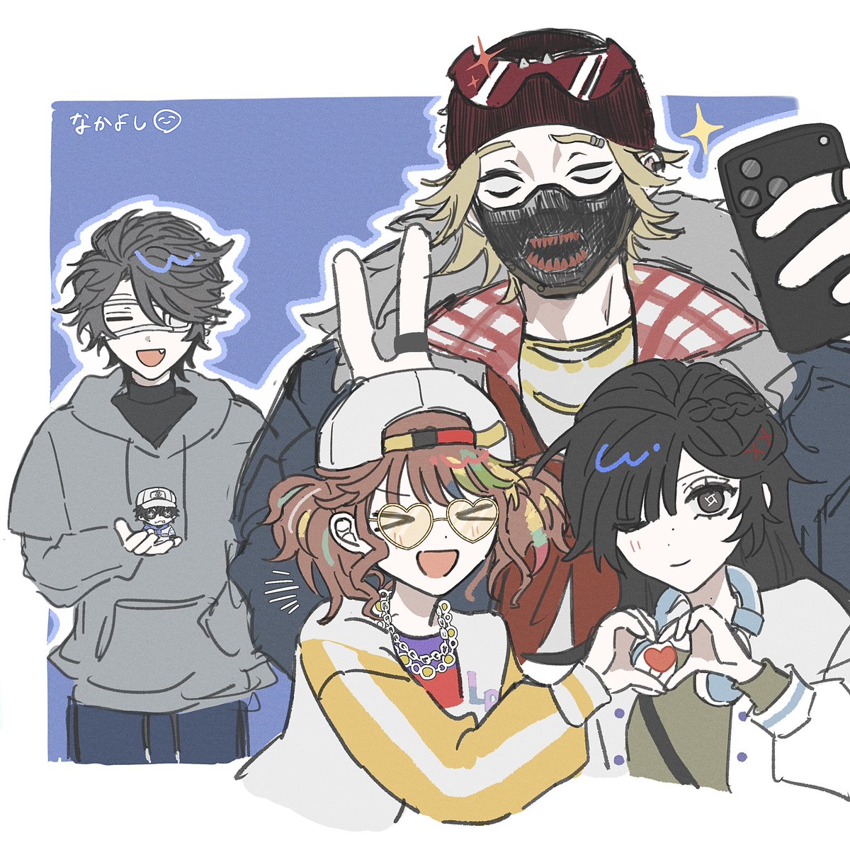 Tea_mynk's tweet photo. 🤡のいるOPHを描いてみたかった✌🏻🤳🏻📸 https://t.co/xqBS8Jxkye