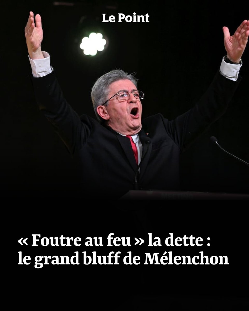 LePoint's tweet photo. En voulant effacer 600 milliards d’euros de dette détenue par la Banque de France, Mélenchon promet un miracle qui pourrait tourner au désastre financier.

🖋️ L'ÉDITO de Pierre-Antoine Delhommais
➡️ https://t.co/hQDxLTdugJ #ARelire https://t.co/6HQ57t0lxm