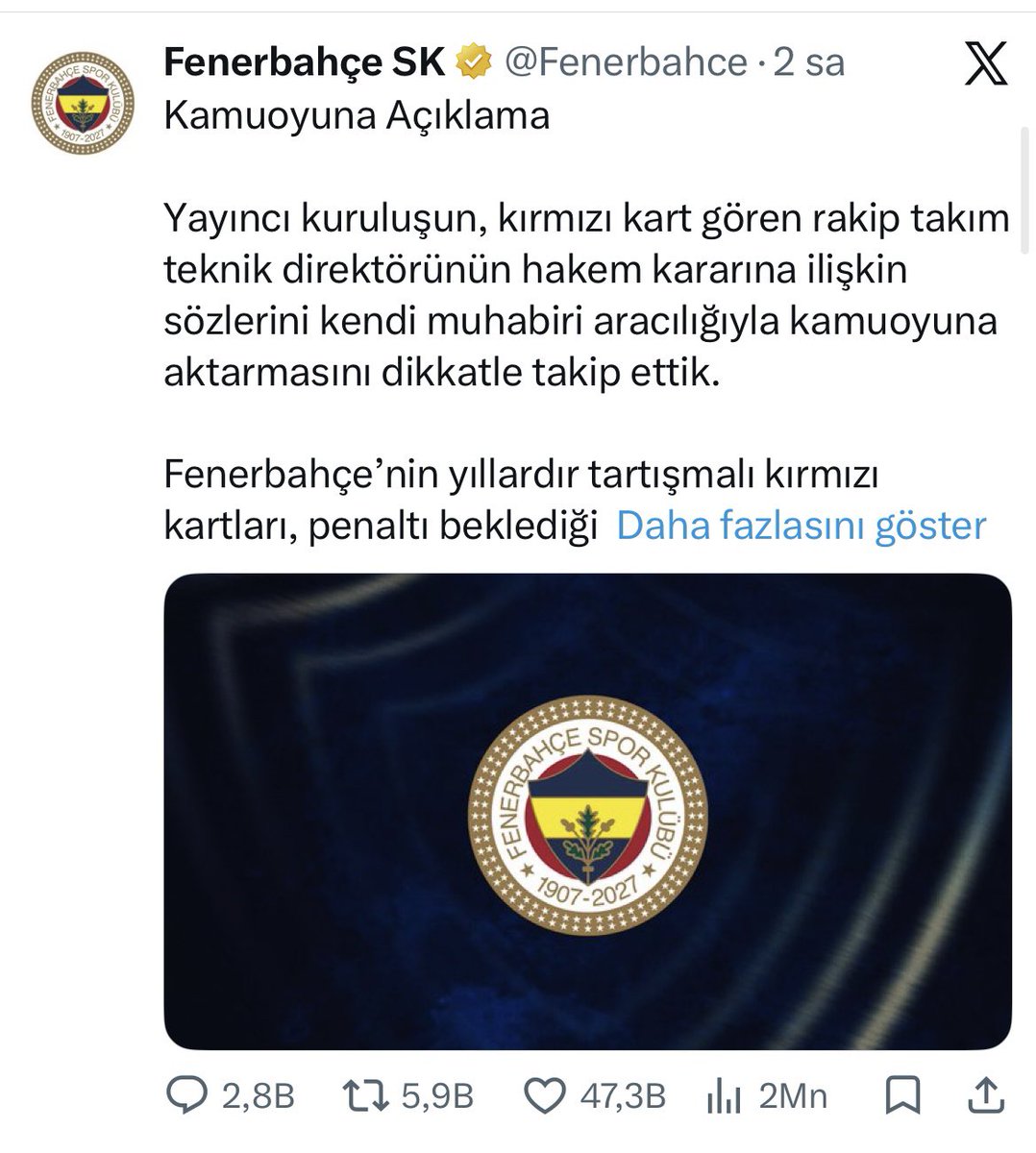 MertCaliiskan's tweet photo. “CAS davası namusumuzdur”
- Davadan çekildi. 

“Ligden çekiliriz”
- 2. bitirdi

“Türkiye Kupası’na katılmayız”
- Katıldı. 

“Süper Kupa’ya çıkmayız”
- 5. saniyede golü yiyip sahadan kaçtı. 

“Yayın havuzundan çıkarız vol.3217”
- Havuza ilk o atladı. 

Baylar, komik oluyorsunuz. https://t.co/6zO9IMv8Pe