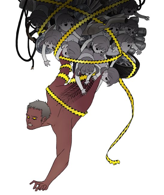 YuChiecompend's tweet photo. The concept of shadow Dojima is cool asf. #Persona4 https://t.co/3fekd5zWff