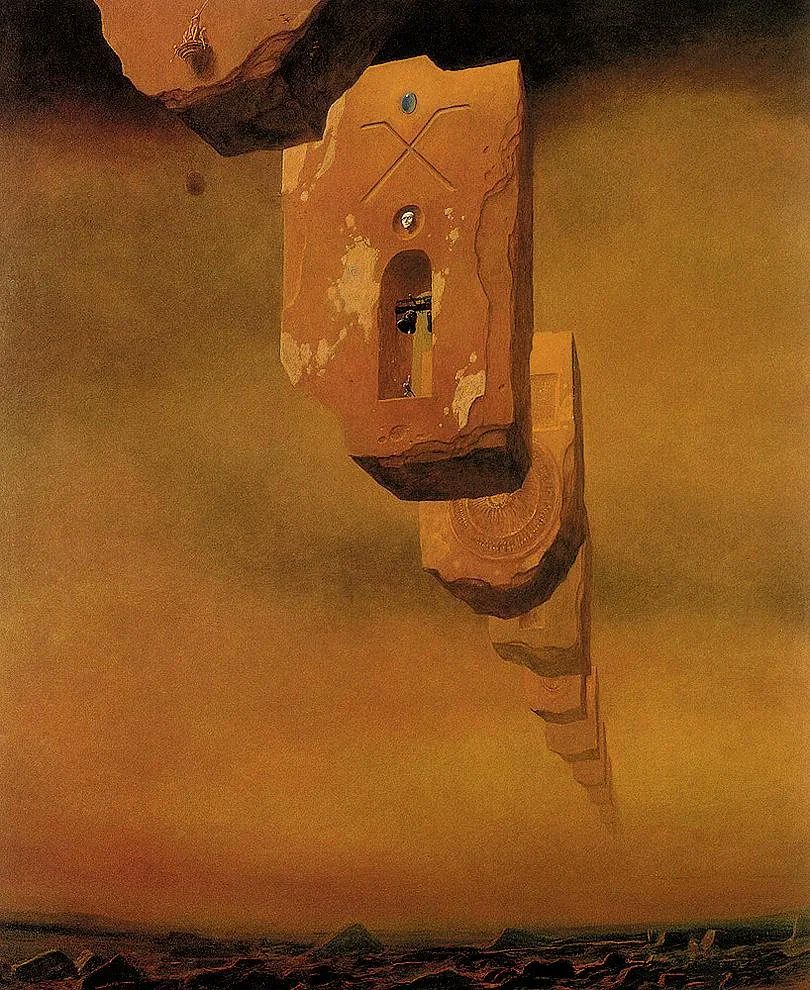 SciFiArchives's tweet photo. Zdzisław Beksiński, "The Tables" https://t.co/AN28Dp7N0T