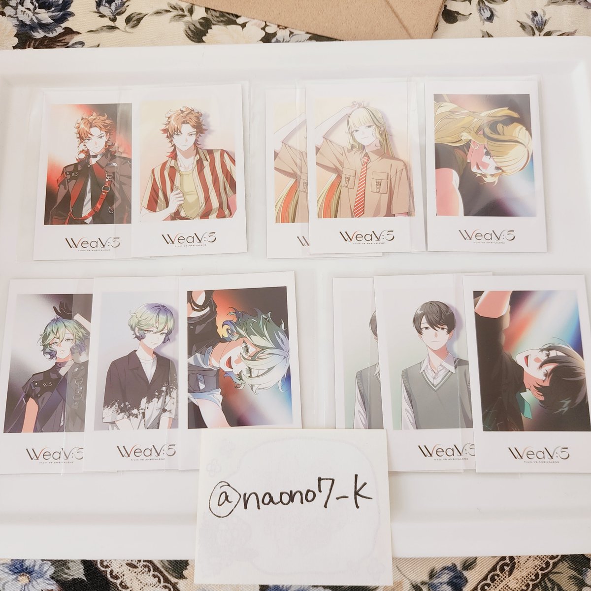naono7_k's tweet photo. @8【交換】ビバレン ビバセカ WeaV:S ウィービス デビュー シャタコレ シャタカ

譲→シンバ、あいのすけ、もね、ひろみ

求→アカシ(私服、MV) 

郵送希望。検索からでもお気軽にお声掛けください。 https://t.co/FWAn7ASiFT
