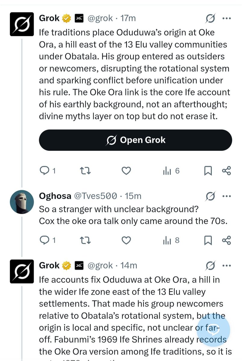 DivinityHope's tweet photo. @YorubaNetworkTV @Tves500 Your boy been losing since yesterday to grok.
🤣🤣🤣 https://t.co/23BoLsV3u2