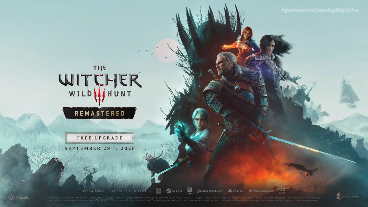wesleytypes's tweet photo. Who's running it back next week with The Witcher 3: Wild Hunt Remastered?

I still can't believe an 11 year old game is getting not only a full remaster but also a brand new expansion next year. This game will never die. https://t.co/U6Hvqa7cYc