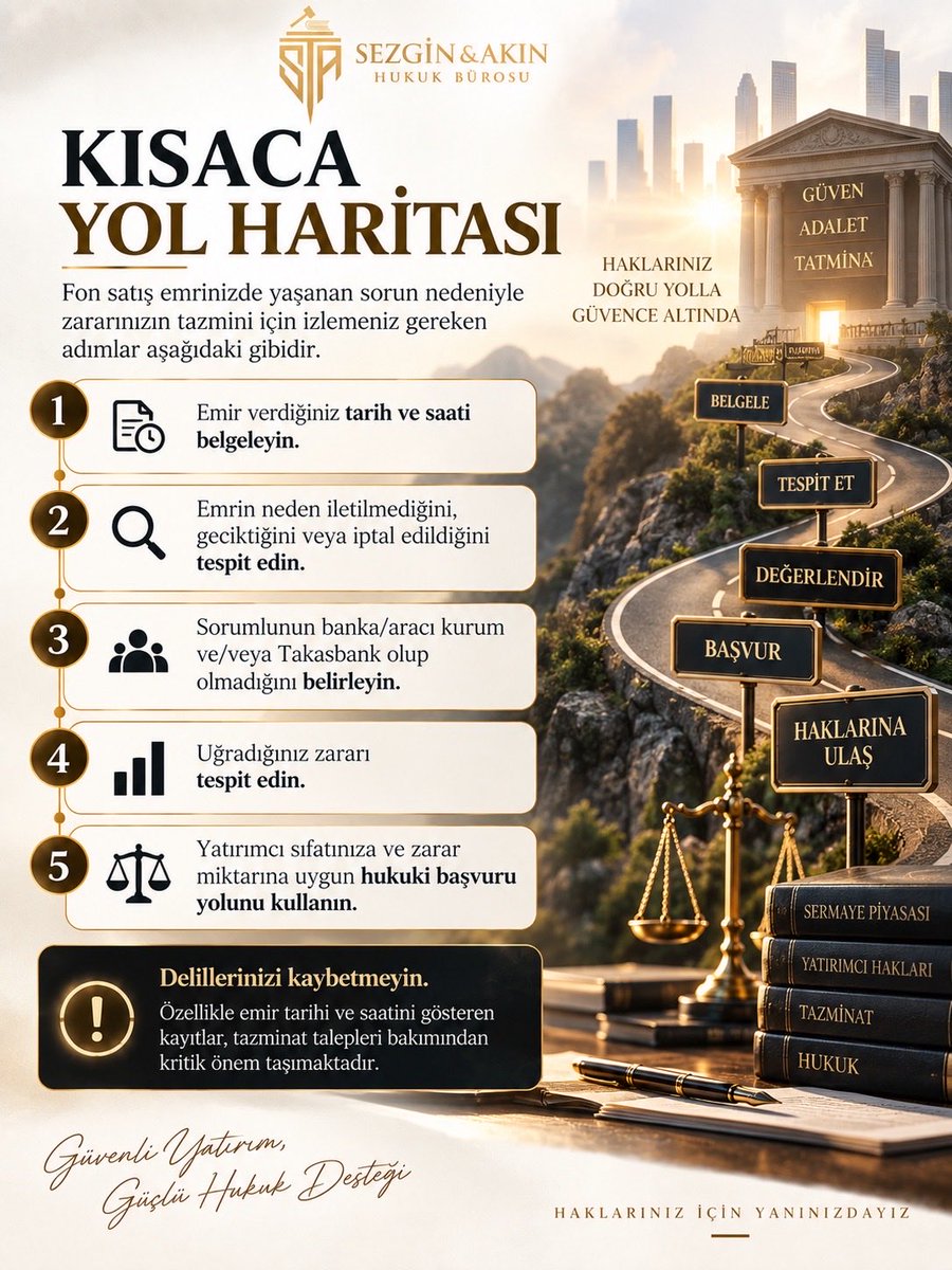 HukukAkin's tweet photo. Mağdur fon yatırımcıları için yol haritası #TeraFonMağdurları #tera #tly #thf #phe #EmreTezmenTutuklansın #terayatırım #tefas #spk https://t.co/htuLHVE1VO
