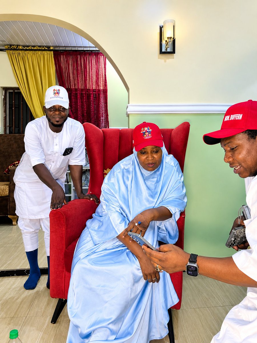 TeamAisha4US's tweet photo. On Saturday, September 19, 2026, the leader of the Just 4+4 Join Uba Sani/Tinubu 4+4 movement, Hon. Baffa, paid a courtesy visit to Hajiya Aisha Yunusa Adamu, Senior Special Assistant to the Governor of Kaduna State on Women Affairs.

The visit provided an opportunity @Abdool85 https://t.co/HYjvxvL4vm