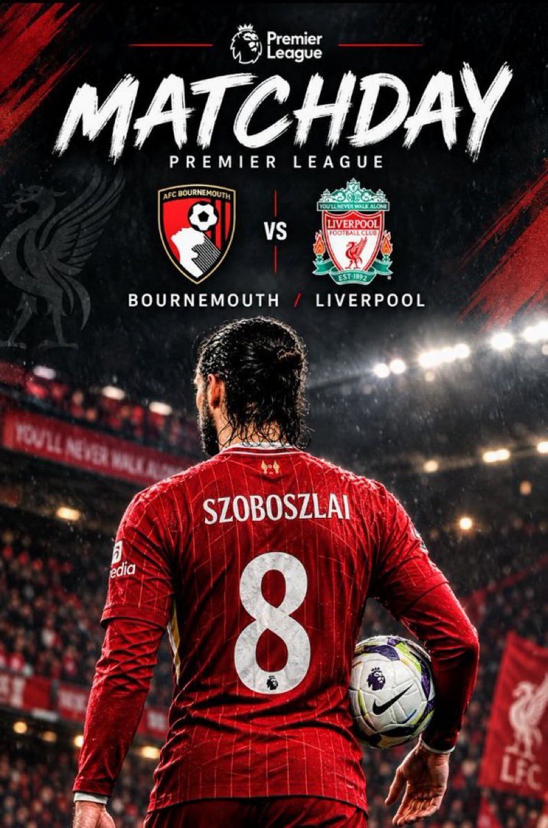 RAID52ff's tweet photo. 🔥 MATCHDAY 🔴
🏆 Premier League – Matchweek 5
⚽ Bournemouth–Liverpool FC
📆 September 20, 2026
⏰ 4:00pm
🏟 Vitality Stadium https://t.co/ZLpBi2c0fZ