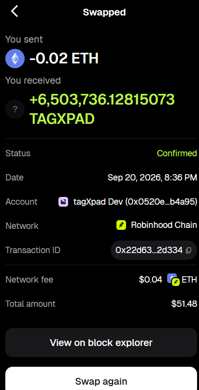 tagXpad's tweet photo. we have done our first buyback 

more to come! https://t.co/BpnhY3Pw65