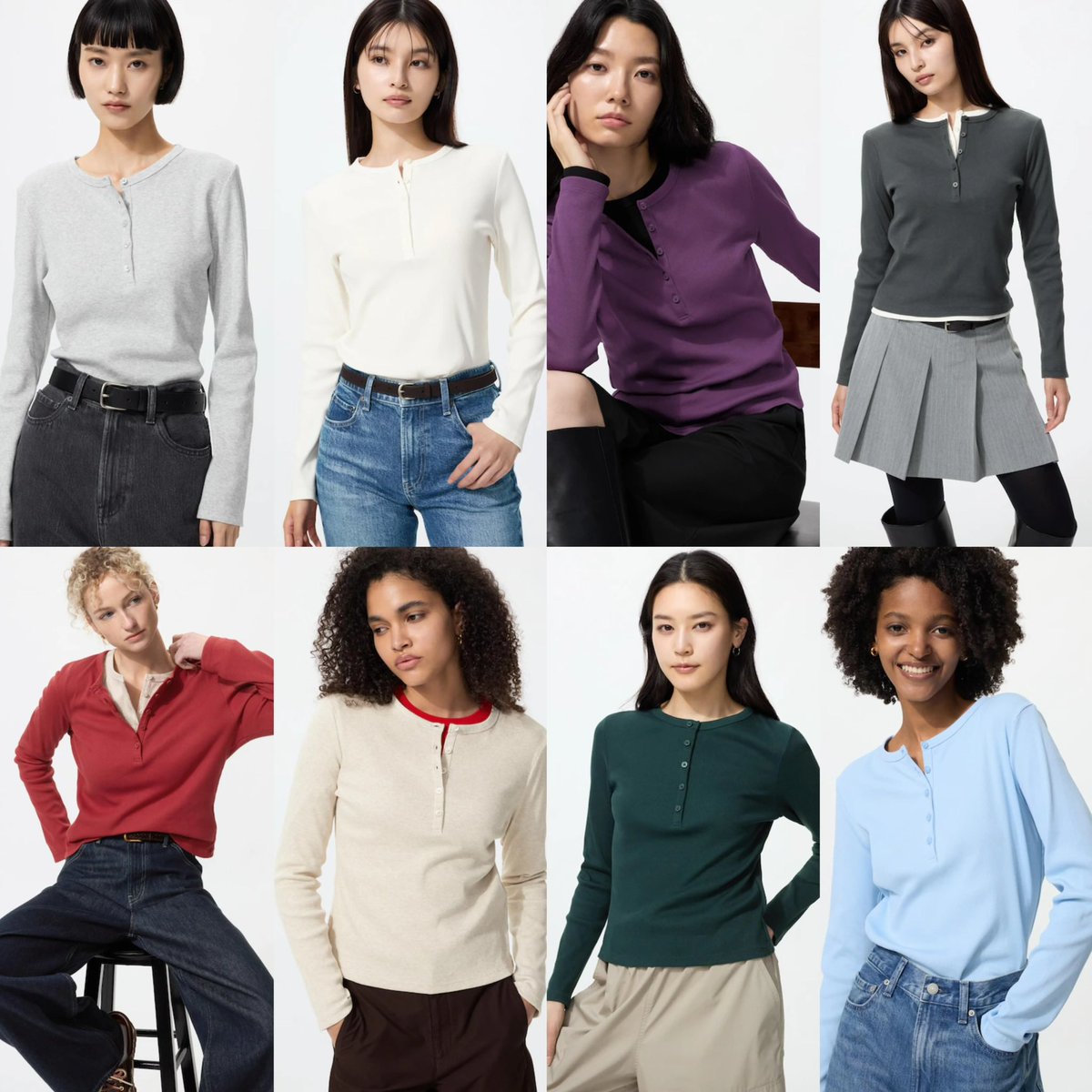 bbublequm's tweet photo. เสื้อ uniqlo SALE  🙆🏻‍♀️🫶🏻
ที่ได้ใส่บ่อยแน่นอนค่ะ สีม่วงตอนนี้ฮิตมากๆๆๆ
เหลือ 390 เองง มีครบไซส์ ขนมาลด 8 สีเลยย https://t.co/A8gL7jj4NZ