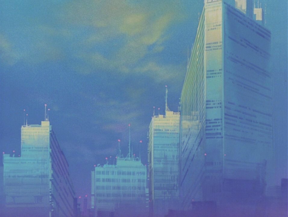 SciFiArchives's tweet photo. The futuristic streets of Bubblegum Crisis (1987) https://t.co/NxC3jp4Rbx