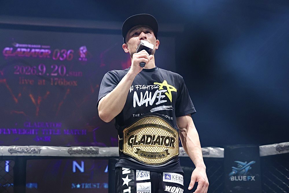 nave_mma's tweet photo. －Pro MMA Fighter NavE－
 
第3代・第7代 GLADIATORフライ級 王者
戦績：33戦20勝11敗2分
 
#MMA #end... 🙏

2012年のプロデビューから…（Instagram）
https://t.co/Pki2jKLlGj
　
#gladiator036 @GLADIATOR_MMA_ https://t.co/63VYsLbp2P