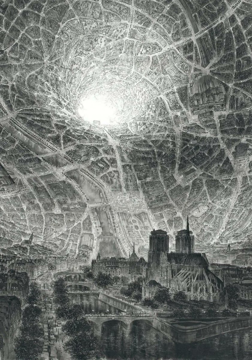 SciFiArchives's tweet photo. Paris In a Bottle by Laurent Gapaillard https://t.co/C7bWujLUJn
