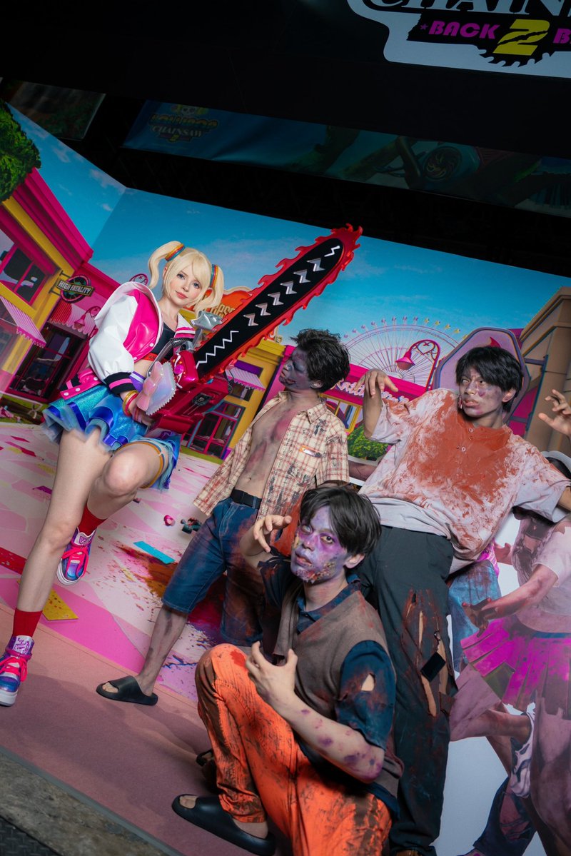 PeachMilky_'s tweet photo. That’s a wrap on TGS 2026!! 🍭💖

Thank you all who stopped by for photos! A lot of friends and fans stopped by, thank you all so much! 🤗✨

I’m looking forward to what Lollipop chainsaw has in store for us! ✨🎉
#TGS2026 #lollipopchainsaw https://t.co/vz0rSkda16