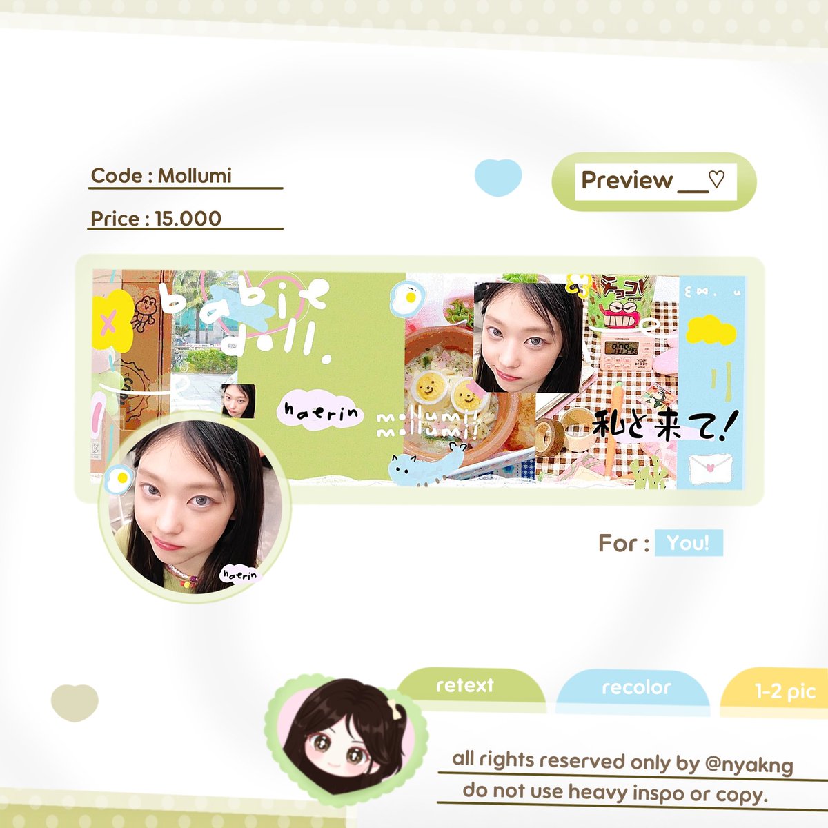 nyakng's tweet photo. Any interaction will be appreciated! 🍥

Michie bawa 4 anak baru yang akan ditambah ke koleksi katalogku! Kenalin ada hoppity, bunmori, mollumi dan doodles! Yang mana favoritmu? >__3. Minju dan haerin UFS ya! Tolong sayangi mereka 🩷 aku juga optip hanya < 10k! > #zonauang https://t.co/fMKZpKsGGT