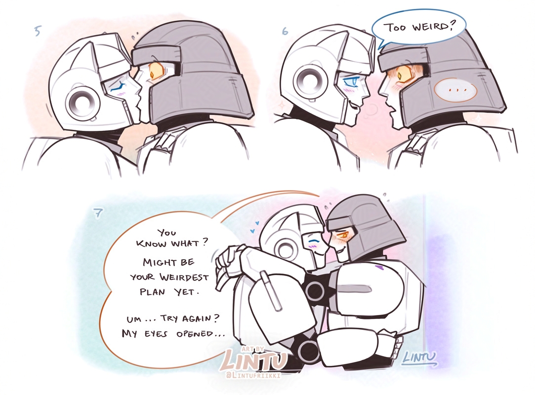 Lintufriikki's tweet photo. happy tfone anniversary!!! 💖💖💖
anyone remember these silly dpax comics i made 2 years ago? 🤭
#transformers #maccadam #megop https://t.co/p1sI8VDTH8