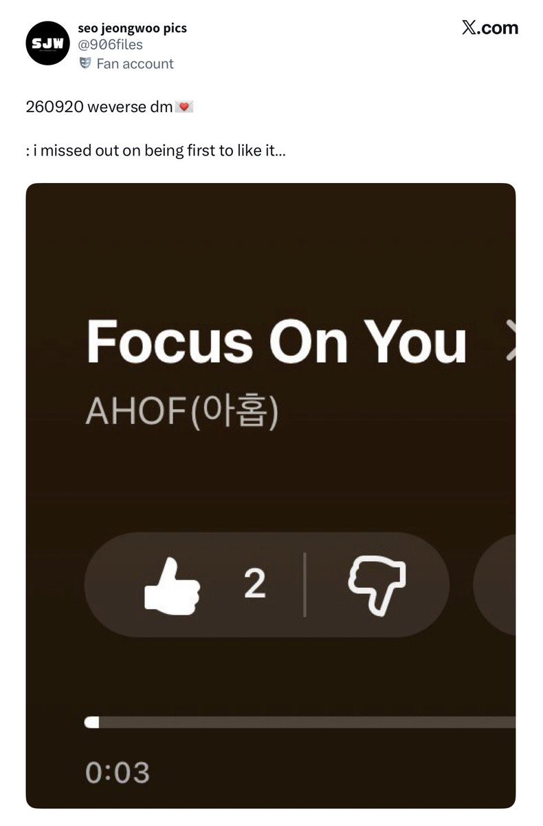 906_sjwzip's tweet photo. our 143z!! 🤍

AHOF HAN JL SINGS OST
FOCUS ON YOU OUT NOW
#OperationTrueLoveOST
#박한제이엘_작전명순정OST
#AHOF #아홉 https://t.co/XJHtY3gpLK