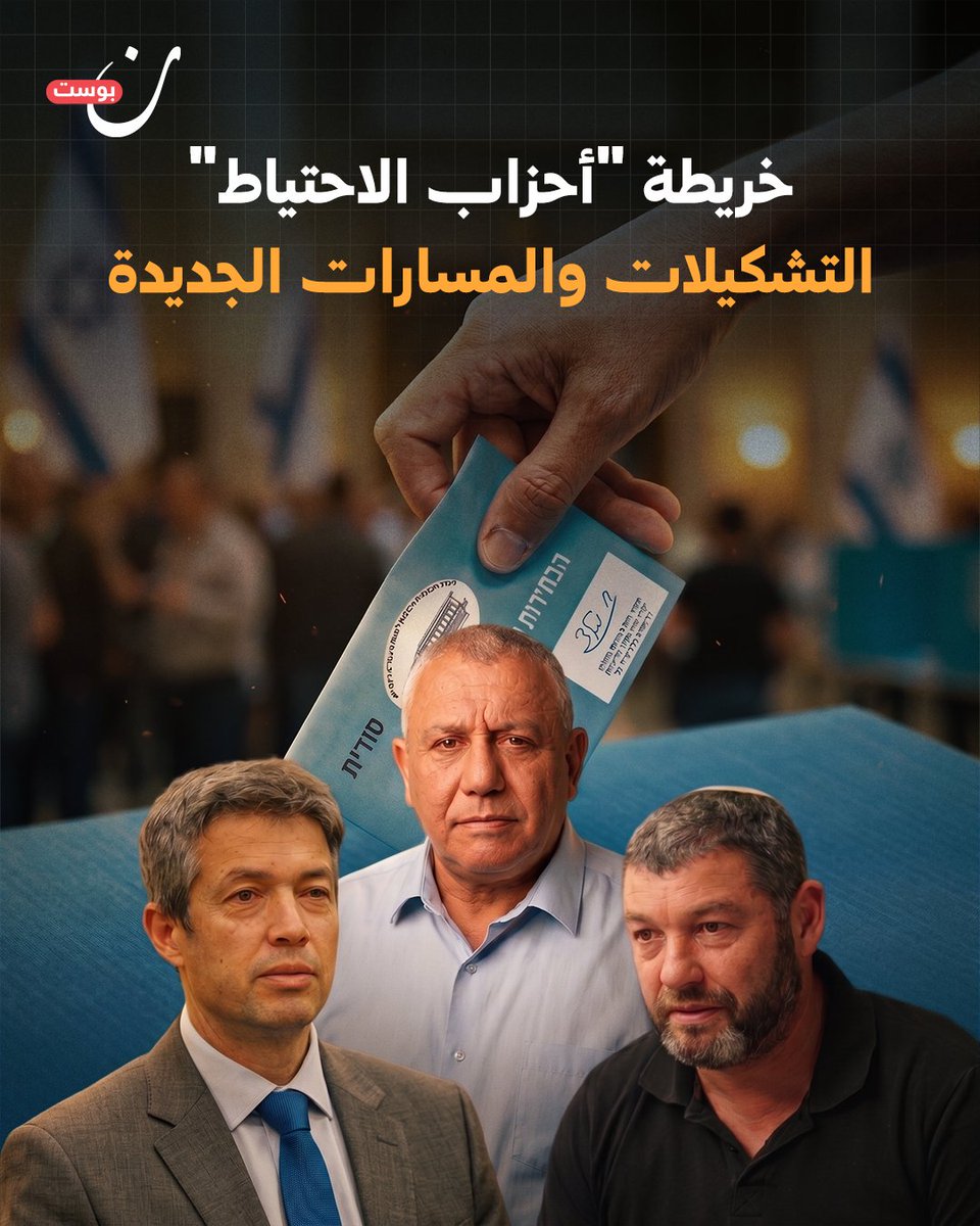 NoonPost's tweet photo. خريطة جديدة تشهدها الحلبة السياسية الإسرائيلية مع صعود "أحزاب الاحتياط" الساعية لإعادة رسم المشهد عقب أحداث 7 أكتوبر.

لتفاصيل أكثر تجدها هنا في المقال: 
https://t.co/iBZcXDIqdW https://t.co/UDyEAy11Lv