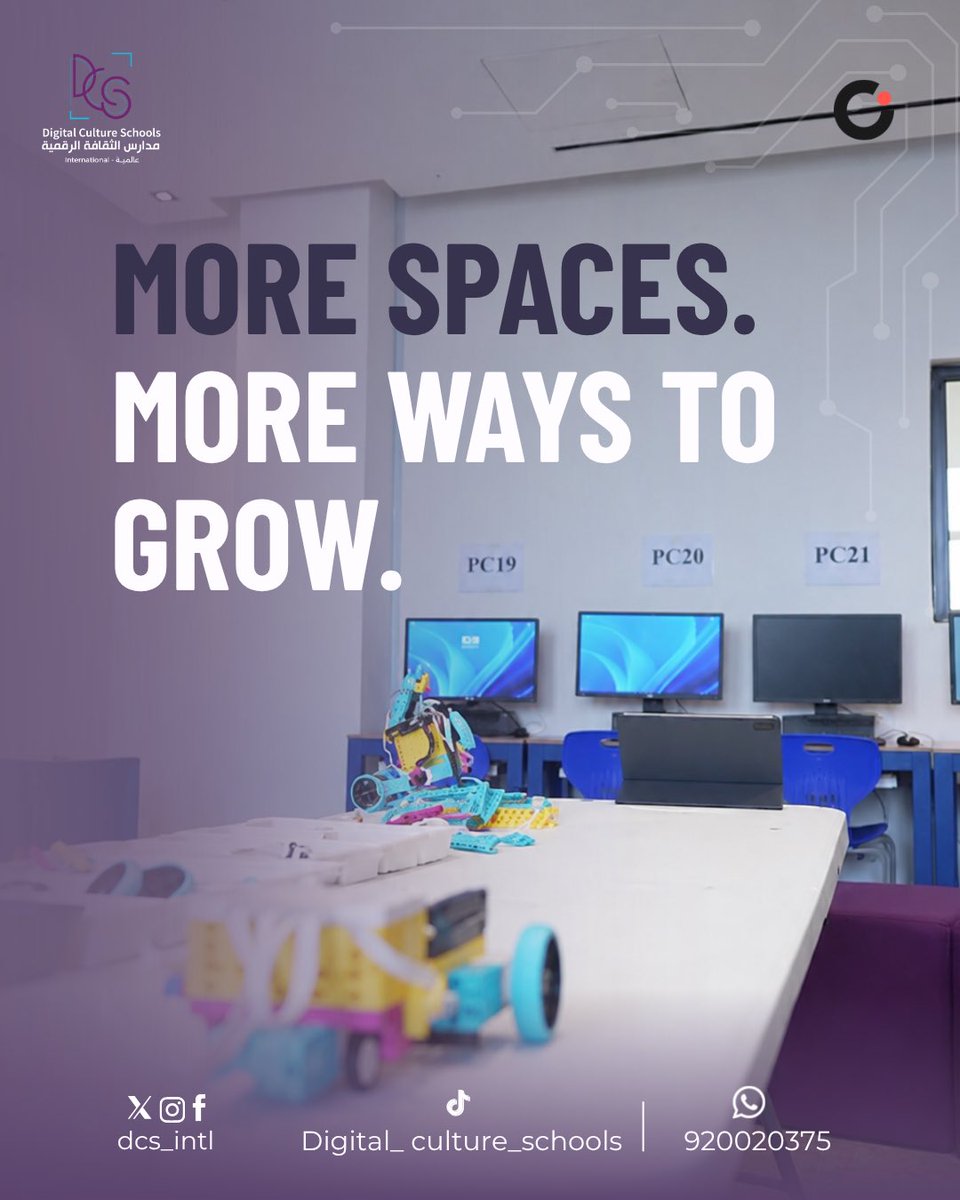 DCS_INTL's tweet photo. Every space at DCS gives students another way to learn, explore, and participate.

Book your school visit and explore our facilities.

Al Fayha Branch | Irqah Branch | Al Munsiyah Branch https://t.co/QhVtq6gnic