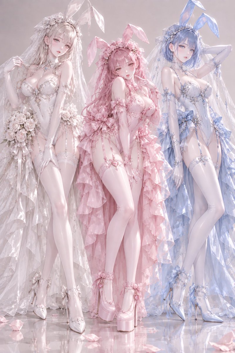 sabanban_38's tweet photo. 🐰 Bridal Bunny Collection 🤍🩷🩵

※ALTに衣装プロンプト入れたけど、既出や似たのあったら下げるので教えてください🥺💦

🩷🩵はリプに✨ https://t.co/Gsj4pgzSQb