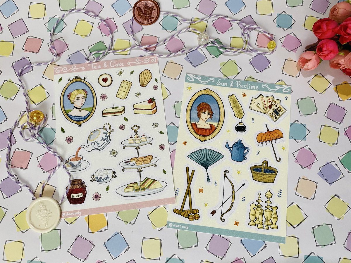 daetzely's tweet photo. [SAMPLE] 🐈

Seasonal Series Sticker Sheets (A6) https://t.co/Iyeyeig24y