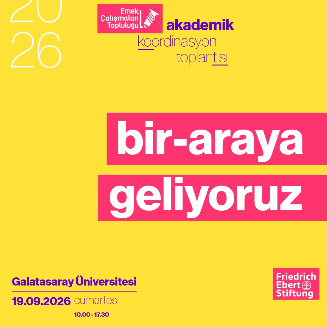 emekcalisma's tweet photo. EÇT Akademik Koordinasyon Toplantımızı Galatasaray Üniversitesi'nde gerçekleştirdik.

Birlikte düşünmek, tartışmak ve emek alanına katkı sunmak için gün boyu bizimle olan tüm katılımcı dostlarımıza çok teşekkür ederiz. 💜 https://t.co/MwUD81rG2Z