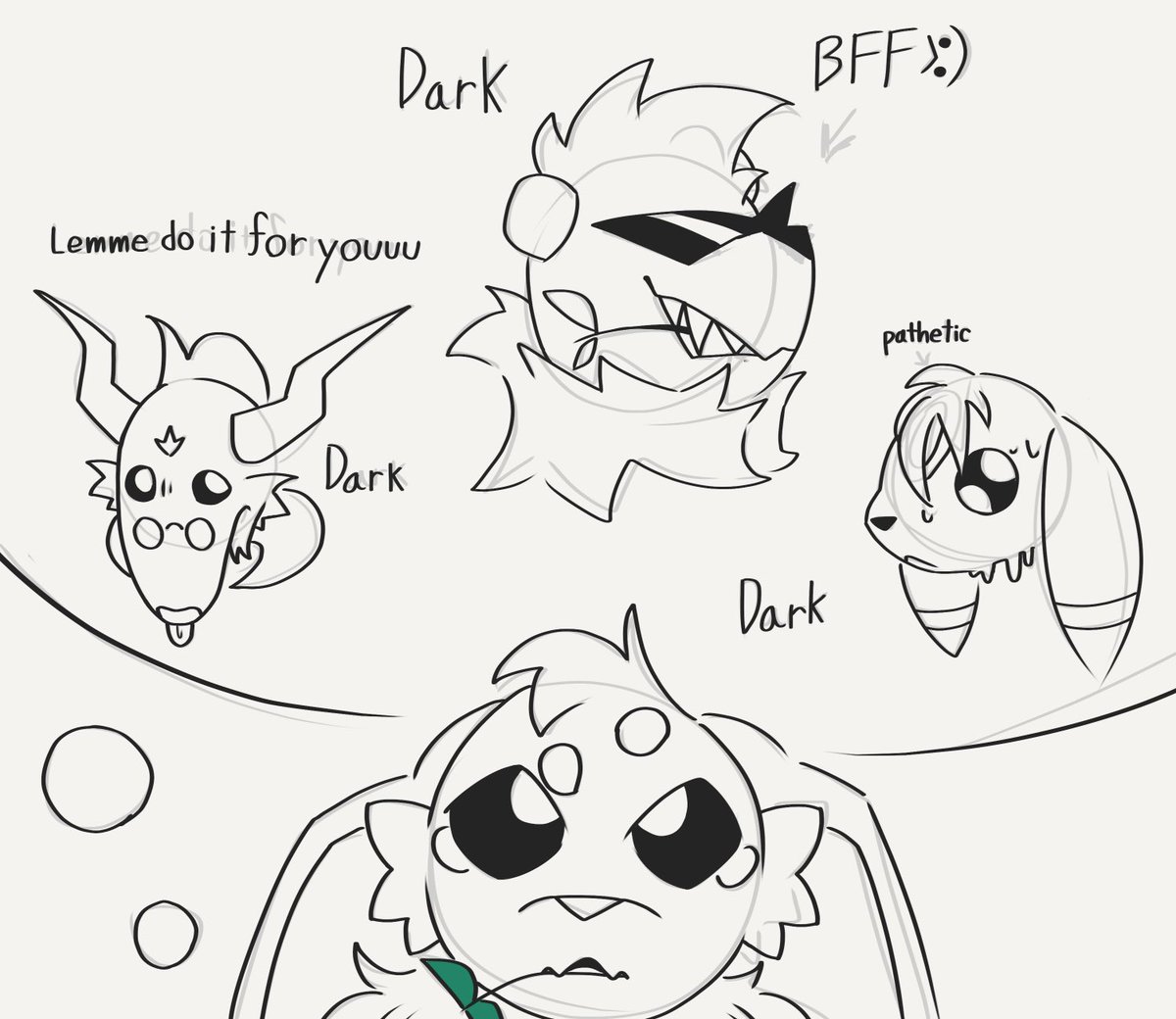 Ghostbiboo's tweet photo. Man don’t we love twitter
Anyway I’m only here for Pokèmon and delta rune 

I saw I can make an oc of the Mystery Dungeon comic Lucky Star by @odeko_yma so I did (Lucky the Umbreon belongs to them)

Haven’t drawn proper antro myself so idk https://t.co/M9wyhX73Lg