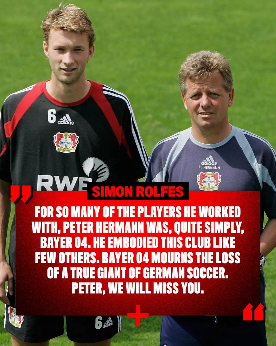bayer04_en's tweet photo. In memory of Peter Hermann 🙏🖤❤️ https://t.co/ZmcLjq9kwo