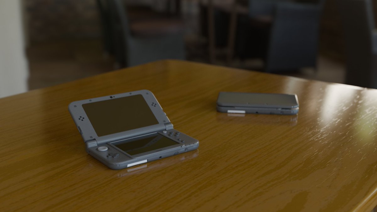 chiupet's tweet photo. Newニンテンドー3DS LL を作ったよ
#Blender #3DCG https://t.co/6a3RWw86Ie