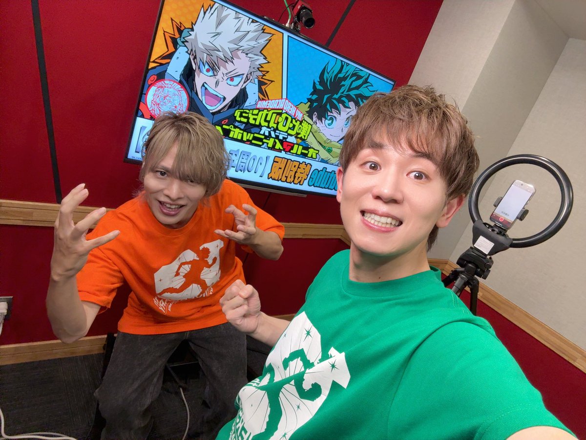 DaiKing_boy's tweet photo. 生配信ありがとうございましたー！！
セリフ緊張したー！！

やっぱヒロアカは無限に喋れるね…！！

ヒロアカエキスポ楽しみなんだぜー！！！

#ヒロアカ
 #オールマイトニッポン https://t.co/IJ05aH1ke7