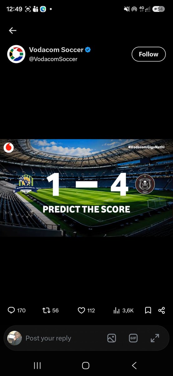 Robsithole's tweet photo. @VodacomSoccer @orlandopirates https://t.co/orvsxqV0BT