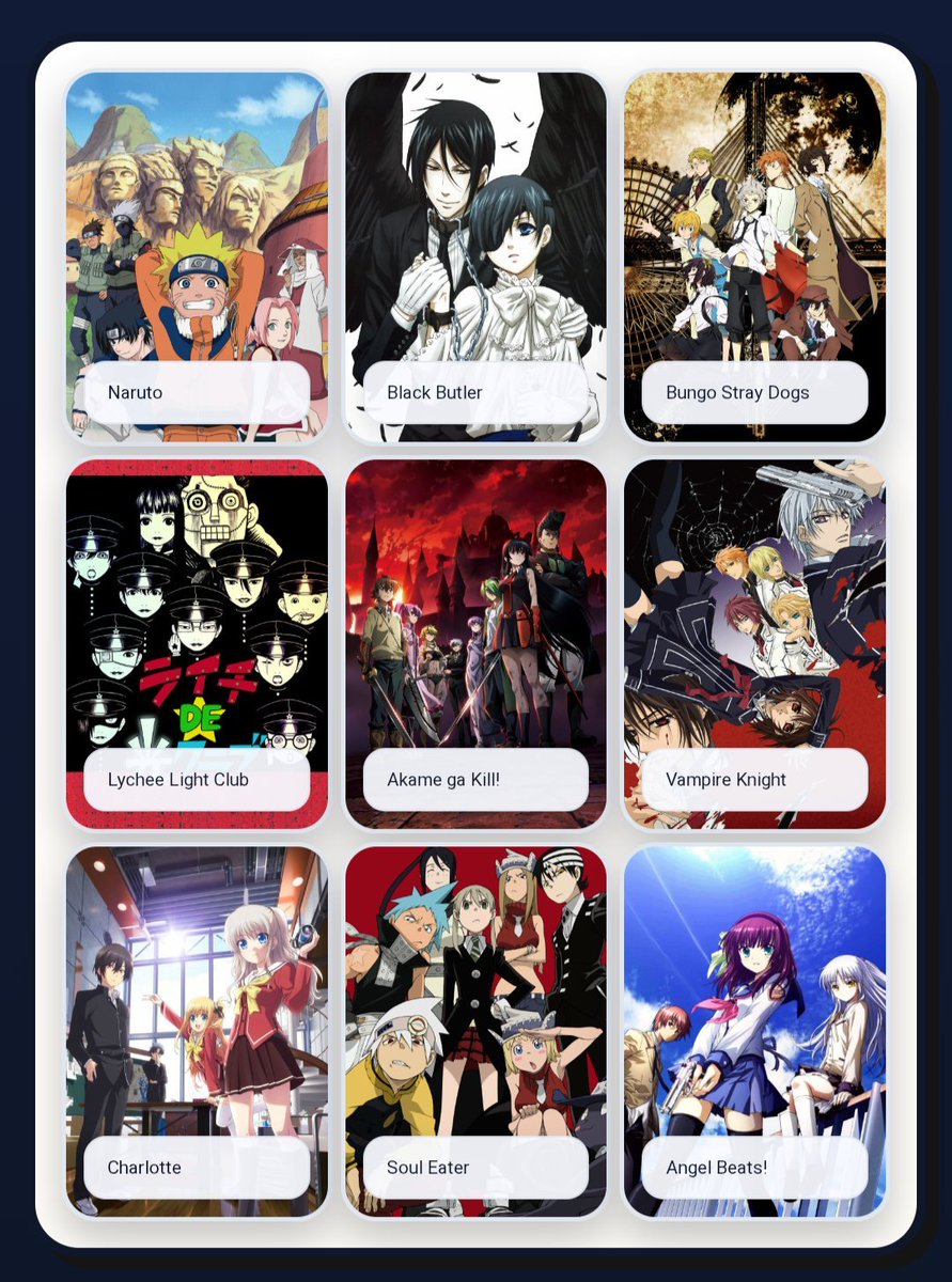 _sugoishii's tweet photo. ok hi how my turn watch all of these btw, minus vampire knight it's good but cringe https://t.co/uJ6MZfEnVb