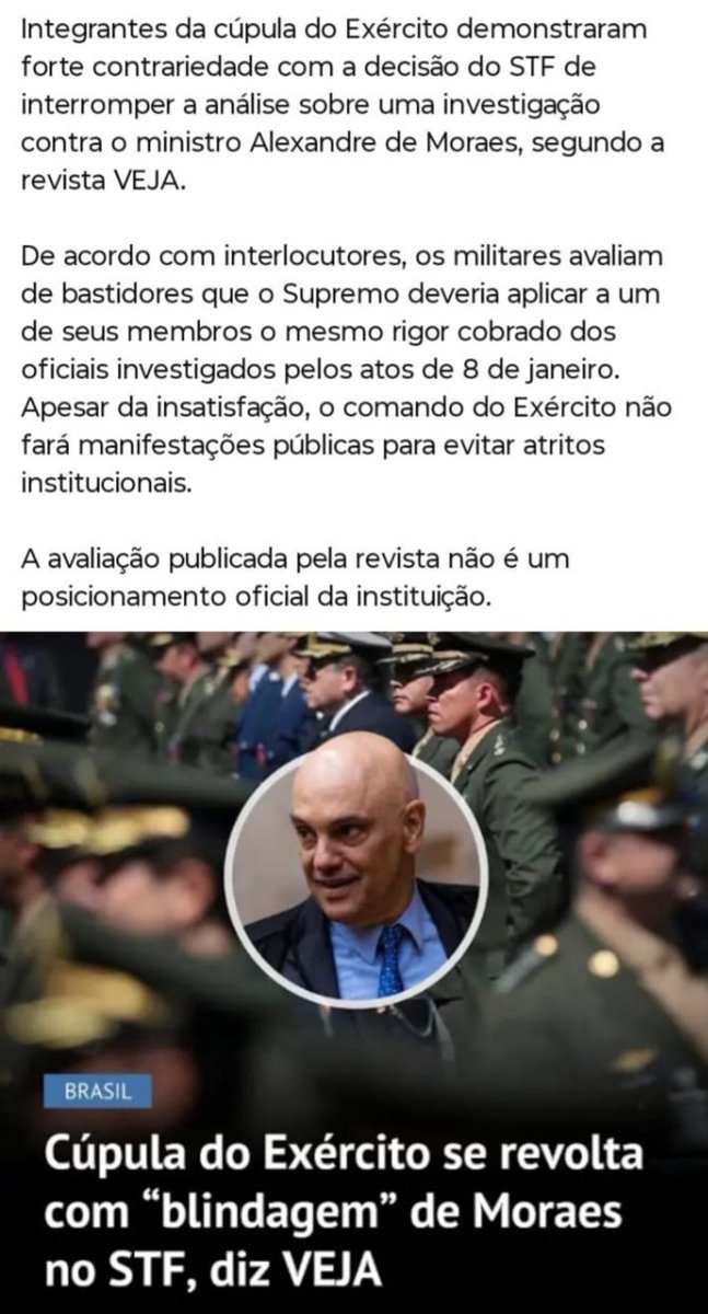 EliasRMF's tweet photo. Moraes prendeu  Generais por crimes que não cometeram e sem provas de qualquer ilícito. Ele e seus colegas da 1a Turma usaram o poder da caneta e o fizeram ao arrepio do devido processo.
Agora, sobram provas, evidências, mensagens, relatos e vídeos contra ele.
Prisão é o caminho. https://t.co/pSfJG3Hal6