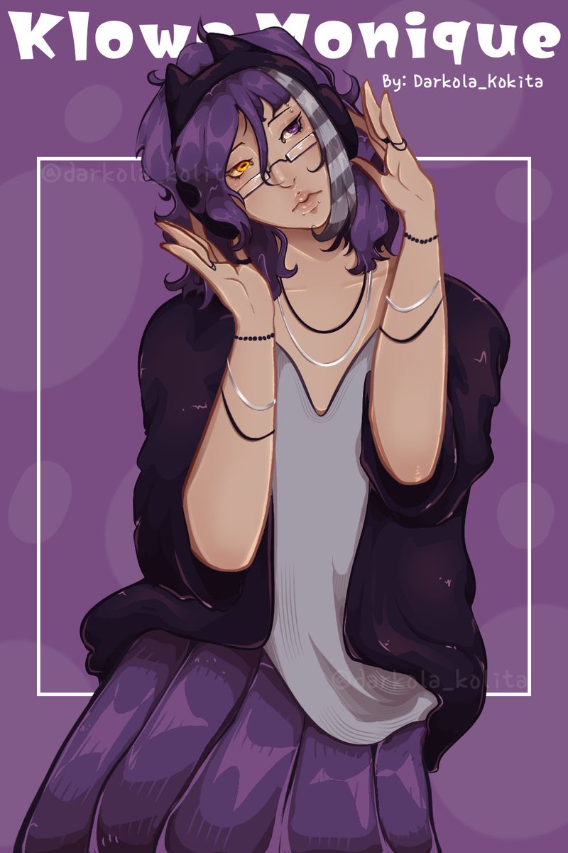 Darkola_Kolita's tweet photo. NOVA #OC!!!

💜 : Klowe Monique ◇

Finalmente consegui desenhar essa mocinha https://t.co/v72eqqmV4t