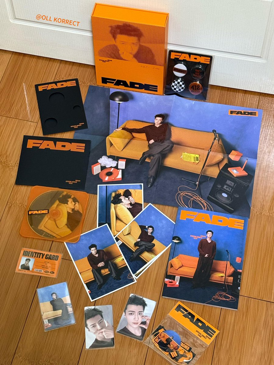 xunhuas's tweet photo. SEHUN’S 1ST SOLO PHYSICAL ALBUM 'FADE' 💿🧡🖤 https://t.co/YSw2kl846n