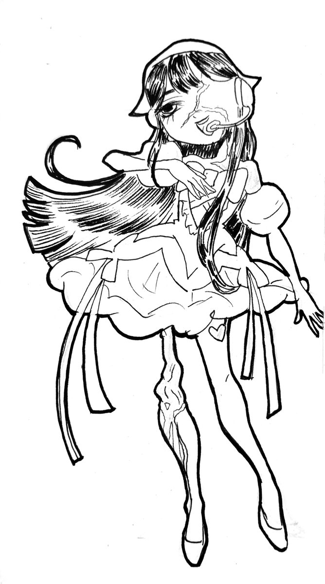 exel_paint's tweet photo. Traditional sketch of Sua from #zombiestage https://t.co/8B9uJNJLYR