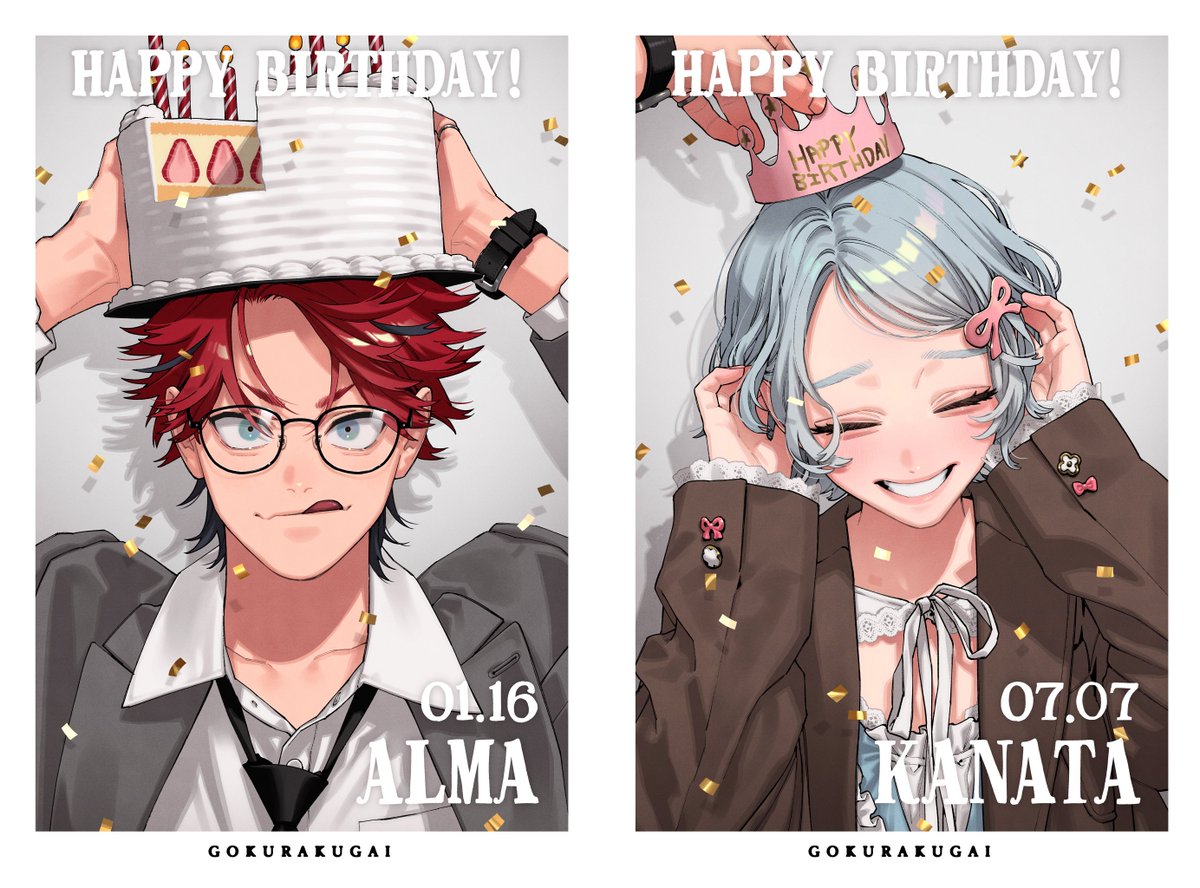 gokurakugainews's tweet photo. Alma’s hand in Kanata’s birthday illustration??? 😭 Yuto Sano really said these two belong together. Soulmates till the very end. 💙❤️ https://t.co/UC4ksLdyca
