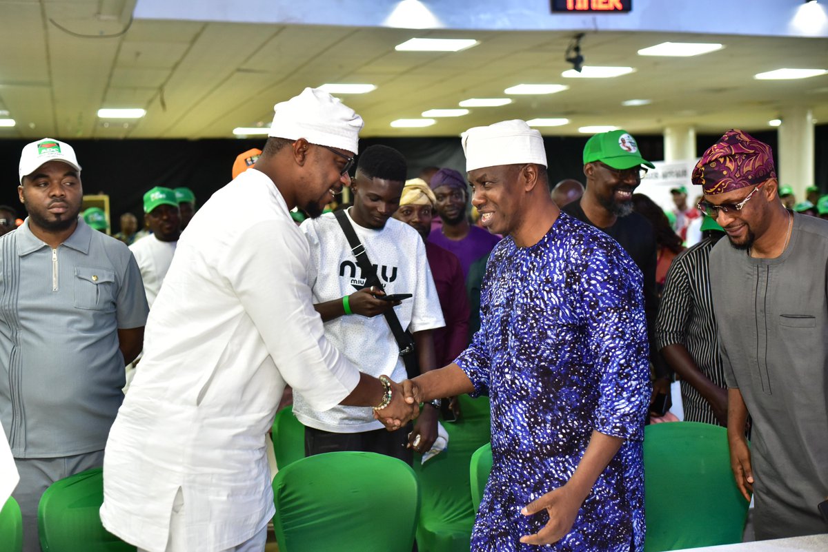 BOGbadams's tweet photo. On Friday, I attended the ADC Lagos State Town Hall and Grassroots Mobilisation Meeting. 

As expected, it was a most fruitful event, and it presented an opportunity for candidates like my principal, @GRVlagos, myself and others, to reaffirm our commitment to changing the fortunes of Lagos and Lagosians.

The party managers, led by our able Chairman, Mr. George Ashiru, and other leaders, also provided reassurance that the party structure is strong, embedded and waxing stronger by the day.

However, Lagosians still have to intentionally and demonstrably make a conscious, deliberate and aggressively determined choice to reject the slavery that the APC egbekegbe has always been known for.

The time for that choice is on Election Day. 

I will paraphrase the former President of Nigeria, President Goodluck Jonathan's last warning to Nigerians, here in Lagos: 

Lagosians have to choose between freedom and bondage, between prosperity and perpetual poverty, between a bountiful future and unending lack.

Chief Gbadebo Rhodes-vivour and I have decided to take Lagos State away from 27 consecutive years of Tinubu-inspired suffering, poverty, lack, wickedness and destructiveness.

We are committed to giving Lagosians a better life in all ramifications, starting with the basics - electricity, water, good roads, free education, free health care, cheaper food, much, much more affordable and accessible housing, a cleaner environment, and in the midst of all that, more jobs, on much better conditions of service, especially for Lagos State Civil Servants.

This time, do not be bewitched by their fetish broom. Reject what you did in 2015. Do not waste another 4 or 8 years of your life by voting for uncommitted atohunrinwas, who think American Citizenship is better for them than just being a Nigerian.

You have no Plan B. They do. That's why they're quite happy to mess Nigeria up, because what they steal, they take to their Plan B countries, and leave you here to suffer.

A word is enough for the wise.

#VoteGRV2027
#VoteADC
#TakeYourFitnessSeriously
#MEGA2027
#MakeEkoGreatAgain2027