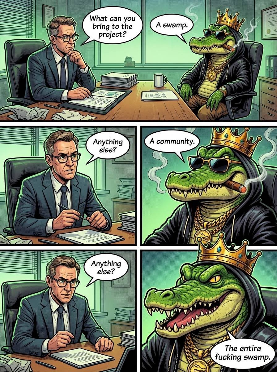 jhaykryptt's tweet photo. While $CROC is getting ready to make some noise, the swamp is whole locked in

just having fun, making noise and keeping the timeline entertained

The croc community knows what time it is🐊

$CROC @cingiz347  #CROCMOB https://t.co/8317HynwR9