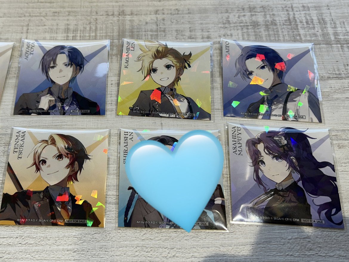 pinonosub's tweet photo. 【プロセカ交換】

プロセカ感謝祭 特典 ホロステッカー

【譲】
レン KAITO 冬弥 司 まふゆ

【求】
雫 こはね

纏めての方優先になります。

感謝祭での現地手渡しのみ
検索からでもお気軽にお声掛けください( * . .)" https://t.co/613sRq6b7T