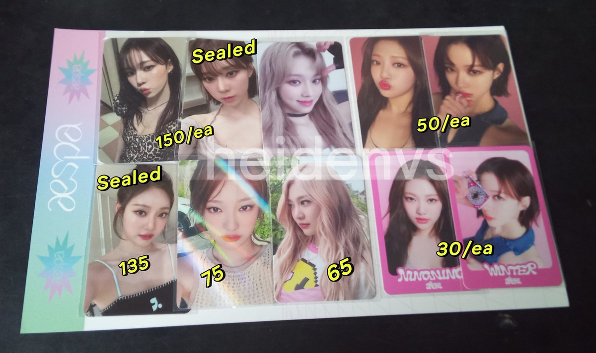 heidenvs's tweet photo. Want To Sell
aespa photocard, merch &amp; album aespa
🎖Sumedang, jawa barat Indonesia
✅️Splitpay &amp; Co oren (bisa keep event w dp) 
⭕️ acc ww buyer (have ina address)
- Album spicy zine &amp; wtmw wajib pairing pc -

Wts aespa album drama myworld karina giselle winter ningning pc https://t.co/eiRuo1YDoj