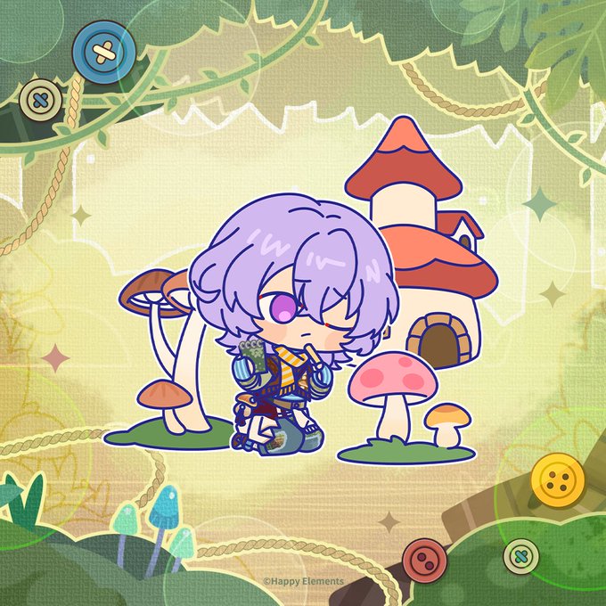 あんスタ「あんスタ 中国 TRIP ハート缶バッジ 全絵柄公開サイズ:54