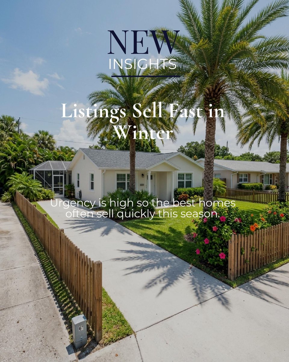 Stephenijo's tweet photo. Snowbird arrivals turn winter into the Treasure Coast’s prime homebuying season, demand is sharp, urgency is real, and the best listings move quickly. Would you list now or wait for summer’s slower pace? https://t.co/QazNGLk35m