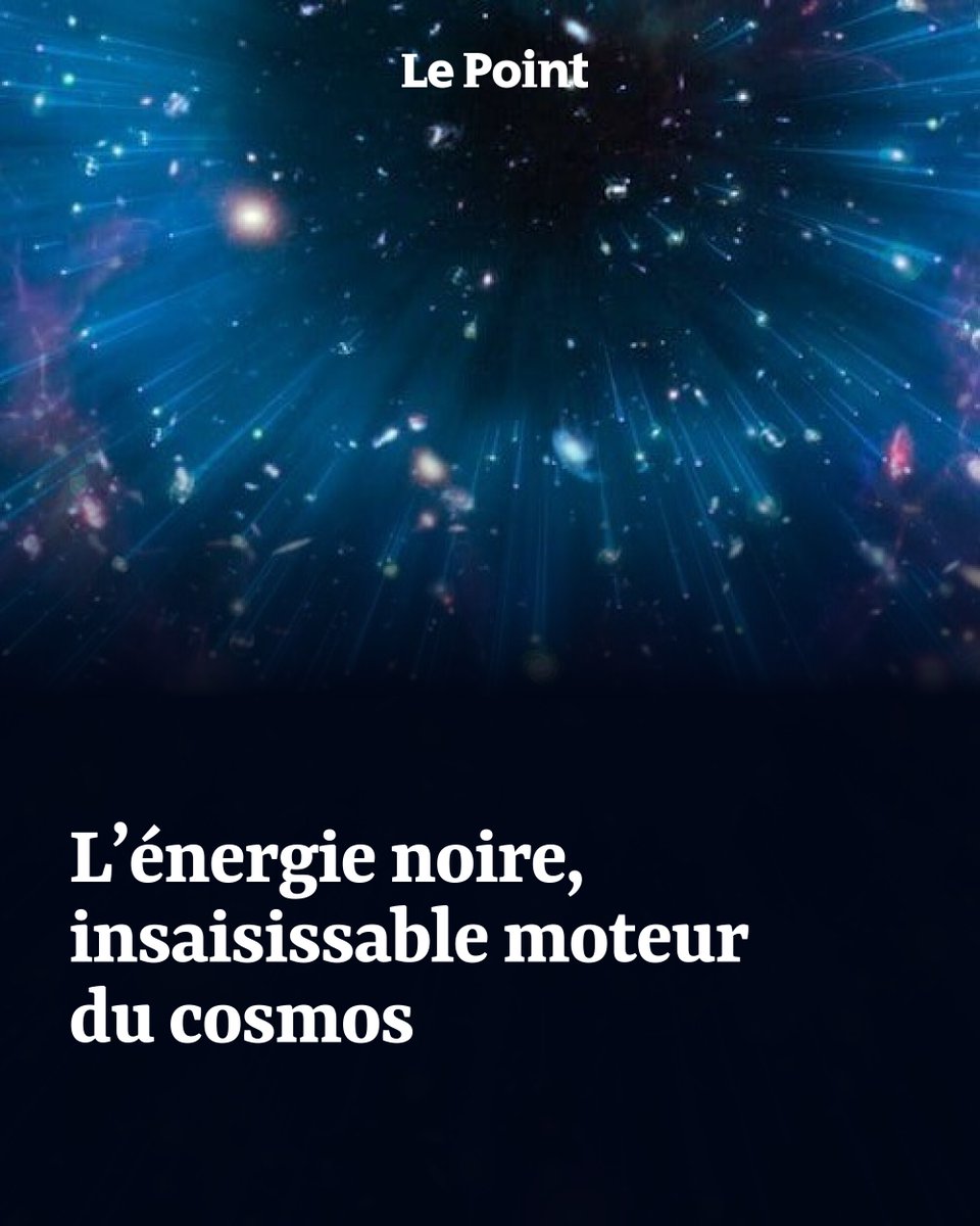 LePoint's tweet photo. Elle constitue près des deux tiers de notre Univers et l’étire de plus en plus vite depuis six milliards d’années. Pourtant, sa nature demeure un mystère absolu.

Par @cdurandparenti
➡️ https://t.co/TI4Mva3SCs https://t.co/kWYOSe7G0m