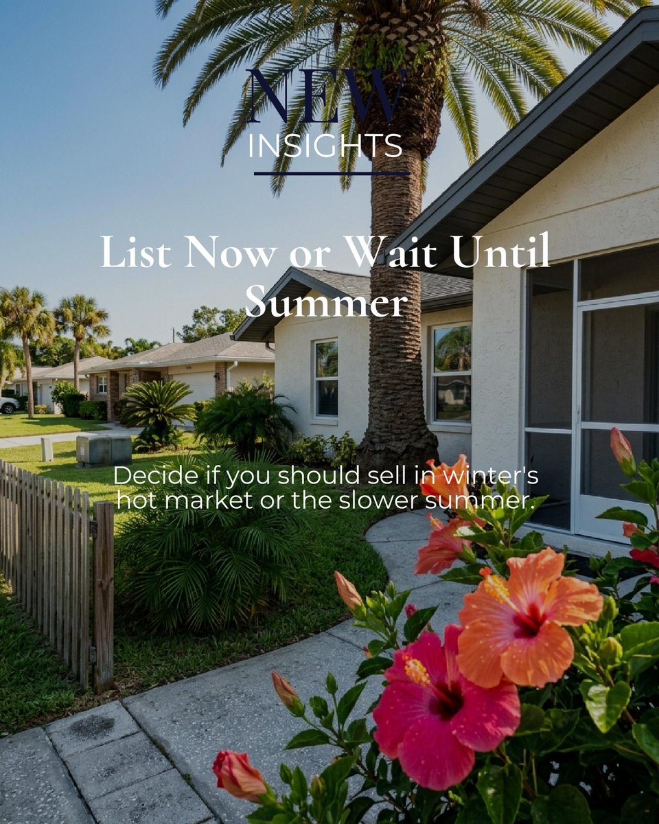 Stephenijo's tweet photo. Snowbird arrivals turn winter into the Treasure Coast’s prime homebuying season, demand is sharp, urgency is real, and the best listings move quickly. Would you list now or wait for summer’s slower pace? https://t.co/QazNGLk35m