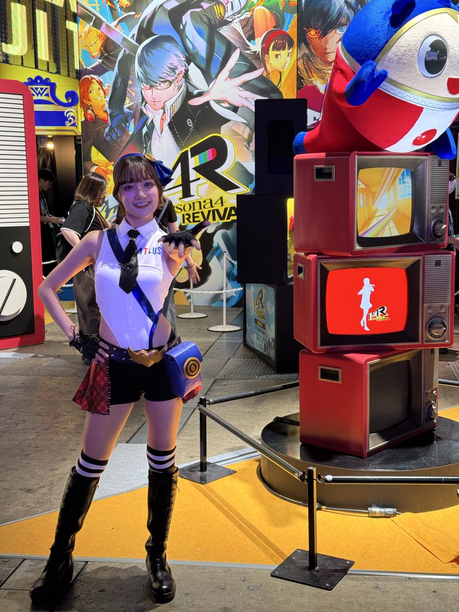 inamisan's tweet photo. 2026/09/18
「TOKYO GAME SHOW 2026」
at.幕張メッセ

今年はビジネスデーのみ参加！今年もアトラス ブース見るんで探さないで下さいと言ってペルソナ4R体験してきましたw凄い進化してる！
P4Gが菜々子と猫を愛ですぎてクリスマスぼっち確定で止まってたのでRは完結したいw https://t.co/iBeCfaYWjm