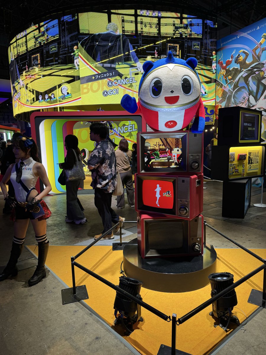 inamisan's tweet photo. 2026/09/18
「TOKYO GAME SHOW 2026」
at.幕張メッセ

今年はビジネスデーのみ参加！今年もアトラス ブース見るんで探さないで下さいと言ってペルソナ4R体験してきましたw凄い進化してる！
P4Gが菜々子と猫を愛ですぎてクリスマスぼっち確定で止まってたのでRは完結したいw https://t.co/iBeCfaYWjm