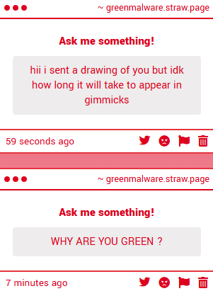 GreenMalware's tweet photo. 1) okk ill make sure to #check every now and then

2) because i am green https://t.co/4hyeajXKcR